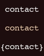 Contact